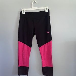 Puma - Pink and White Workout Leggings